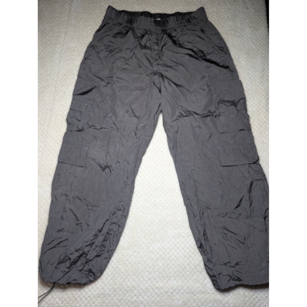 Y2K Gray Cargo Pants‎ Mens Large Nylon Utility Baggy Streetwear Arizona Jean Co